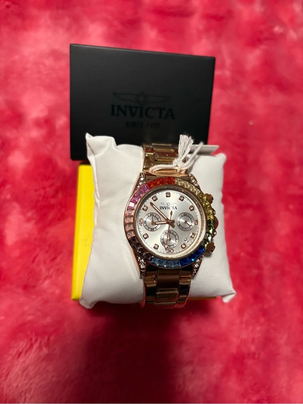 Invicta Angel Silver Dial Rose Gold Stainless Steel Quartz Women’s Watch NWT